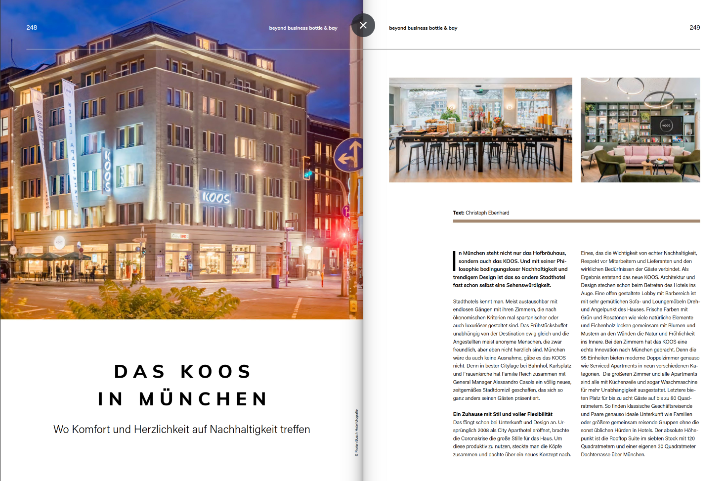 Beyond Business Magazine Article KOOS Hotel